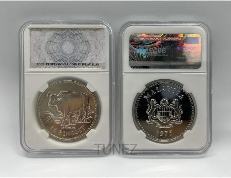 PCCB MINGT 10PCS 19MM Coin Slab Display Acrylic Coin Holder Collection Casing Protector Storage Case for Coin Collection and Supplies - Image 2